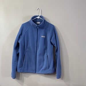 Columbia Soft Blue Full-Zip Fleece